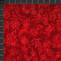 Flot rød batik med små blade