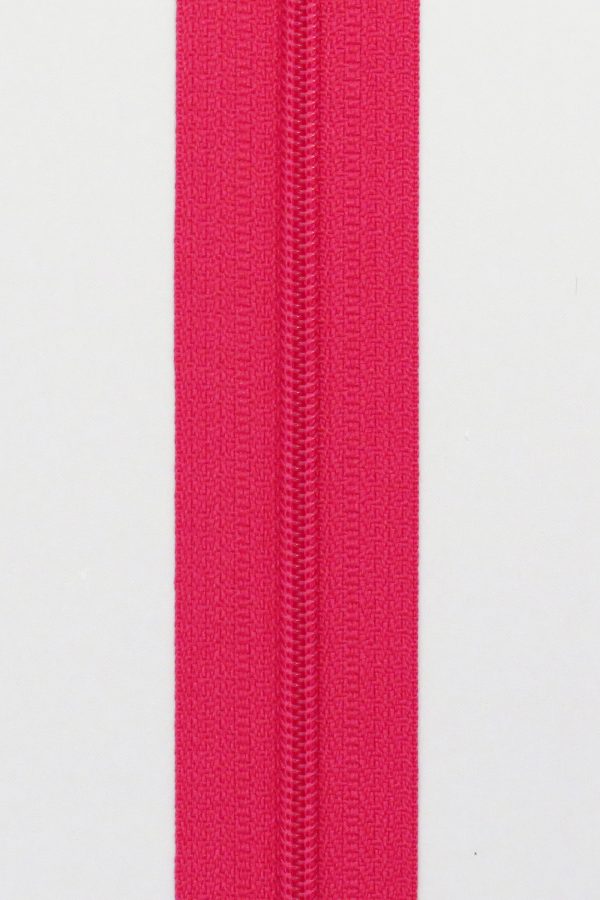 Lynlås pink - delbar 6 mm
