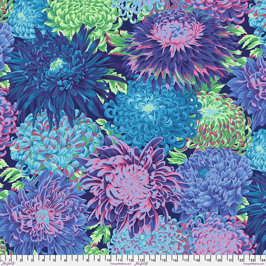 Kaffe Fasset - Japanese Chrisanthemum blue